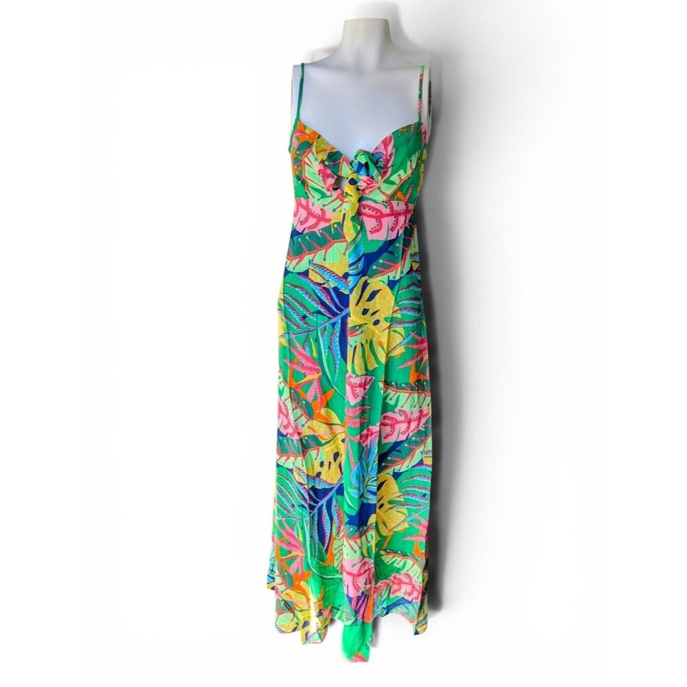 Olivaceous Women's Tropical Floral Print Sundress Resortwear Size Small NWT